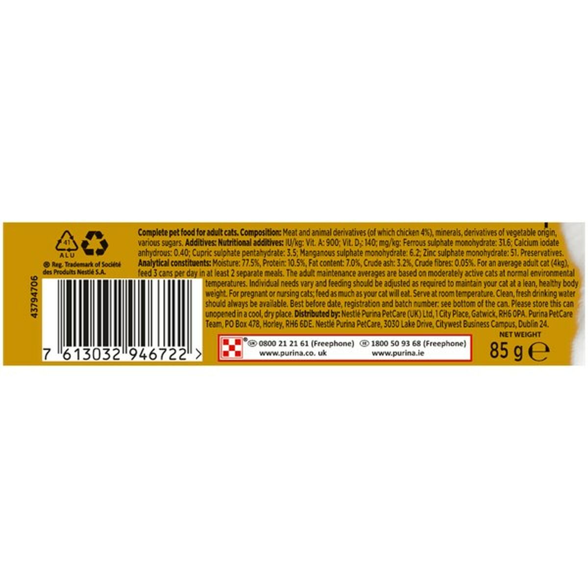 Kattmat Purina Nestle Gourmet Gold Kyckling Lax 85 g - 3