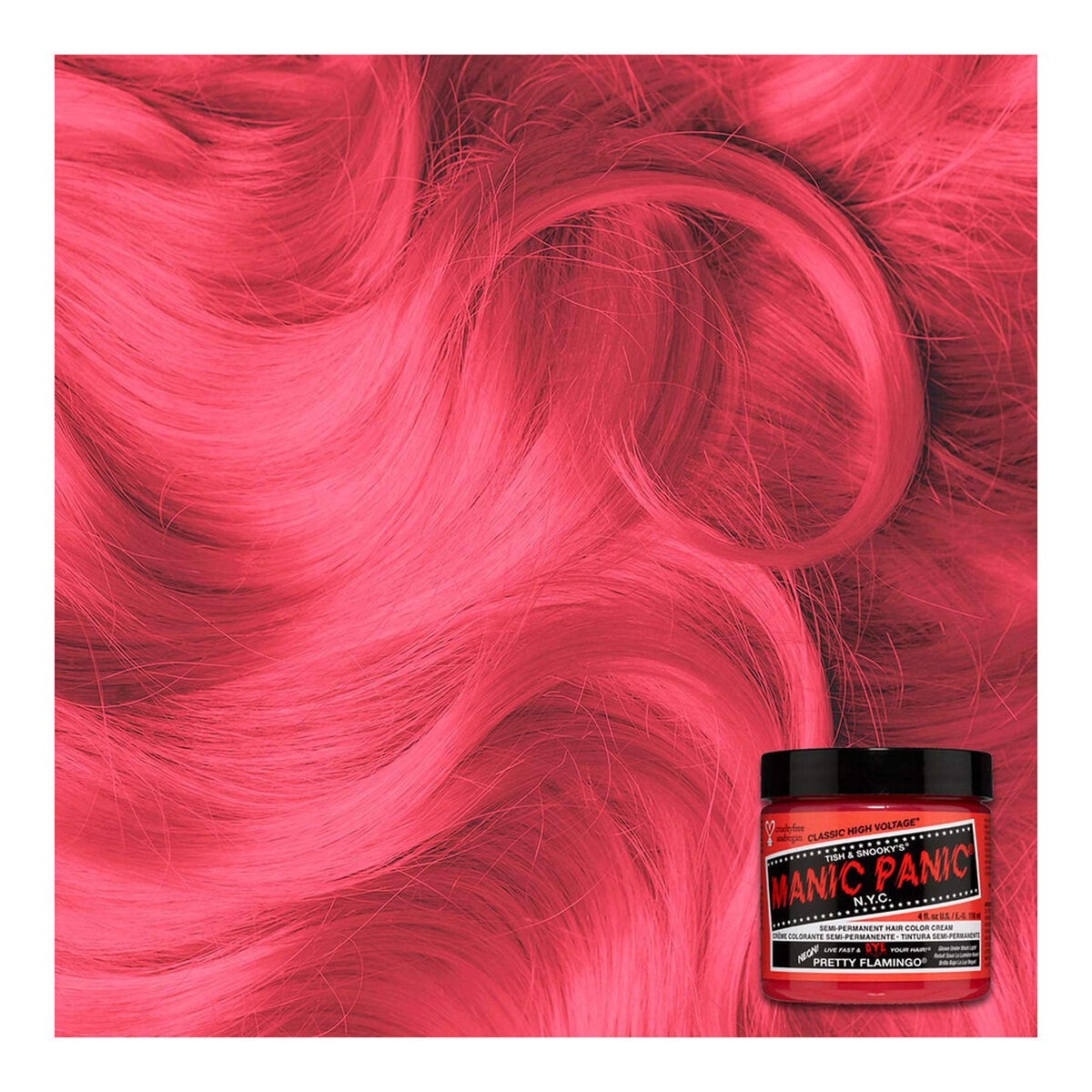 Permanent färg Classic Manic Panic ?HCR 11023-2pk Pretty Flamingo (118 ml) - 3