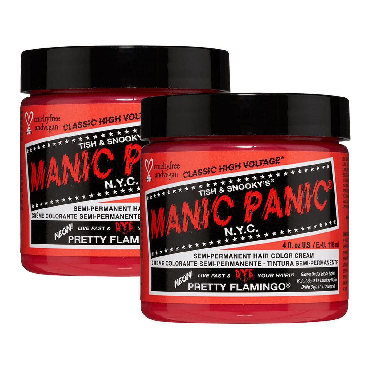 Permanent färg Classic Manic Panic ?HCR 11023-2pk Pretty Flamingo (118 ml) - 2