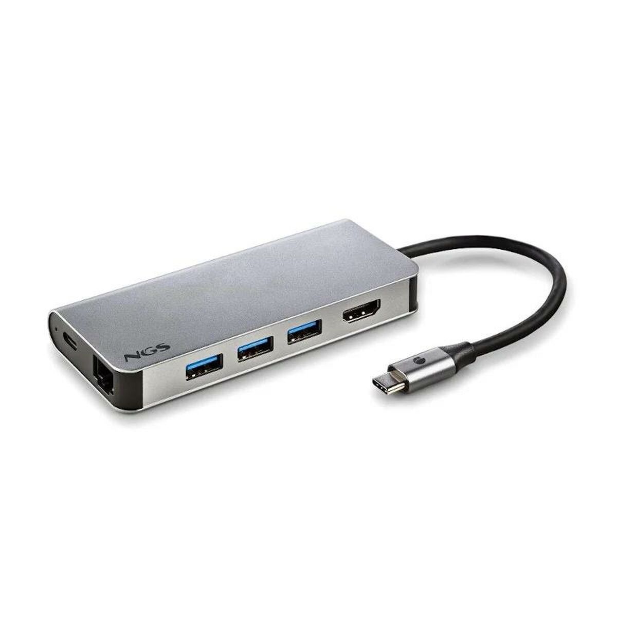 USB-HUB NGS WONDER DOCK 8 Silvrig