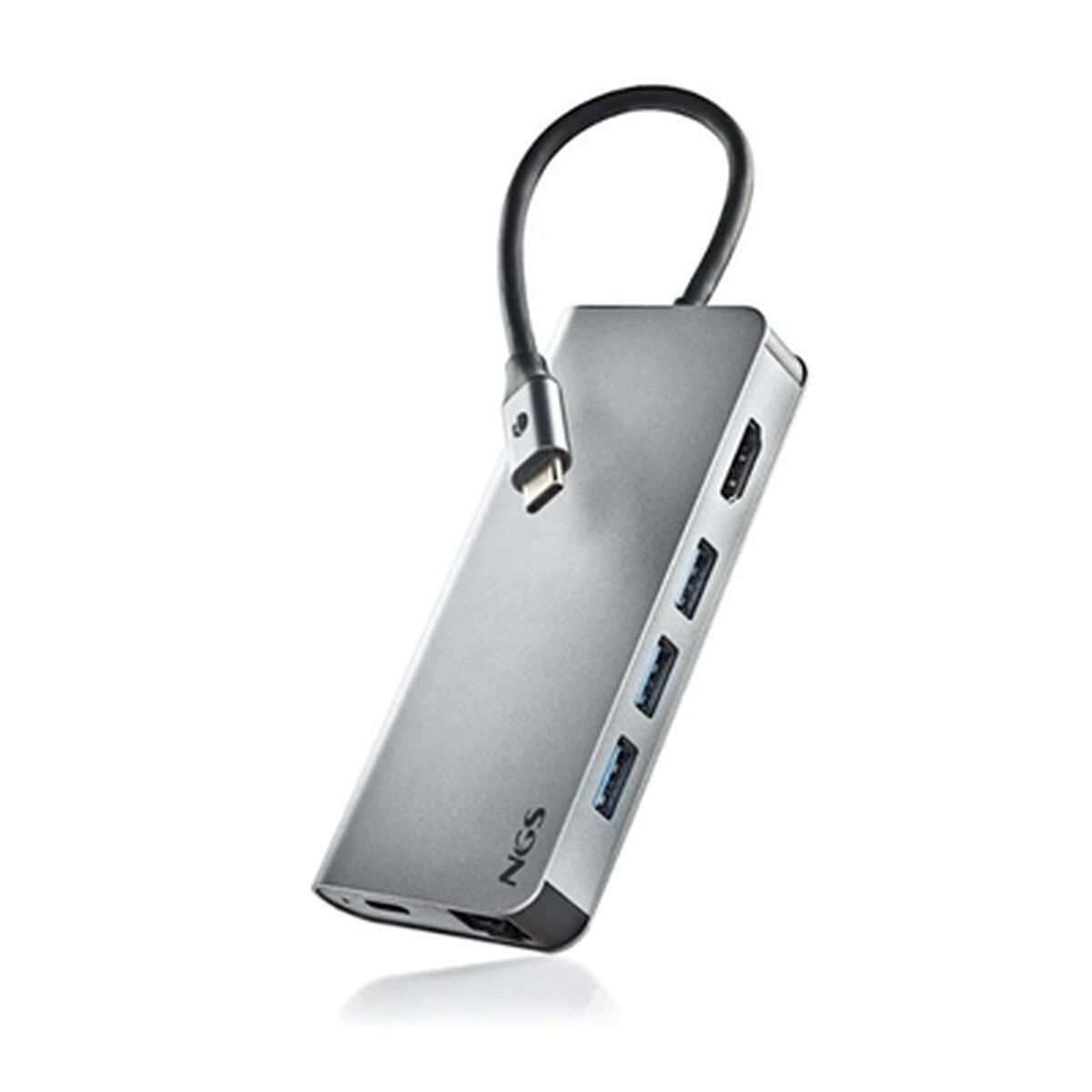 USB-HUB NGS WONDER DOCK 8 Silvrig - 3