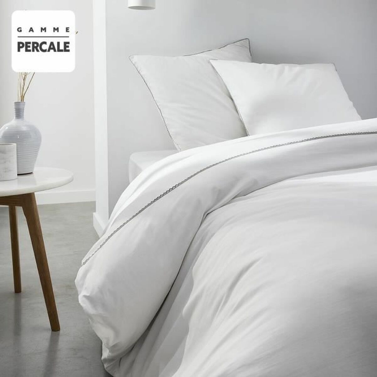 Täckslagsset TODAY Percale Vit 240 x 260 cm Makramé - 2