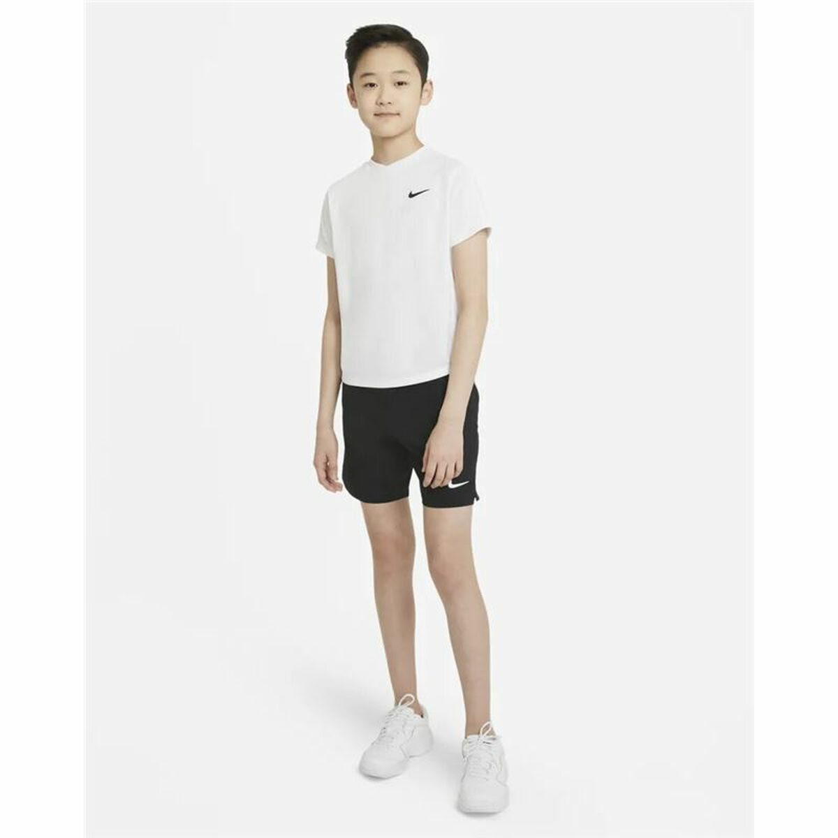 Barn T-shirt med kortärm Nike Court Dri-FIT Victory Vit - 2
