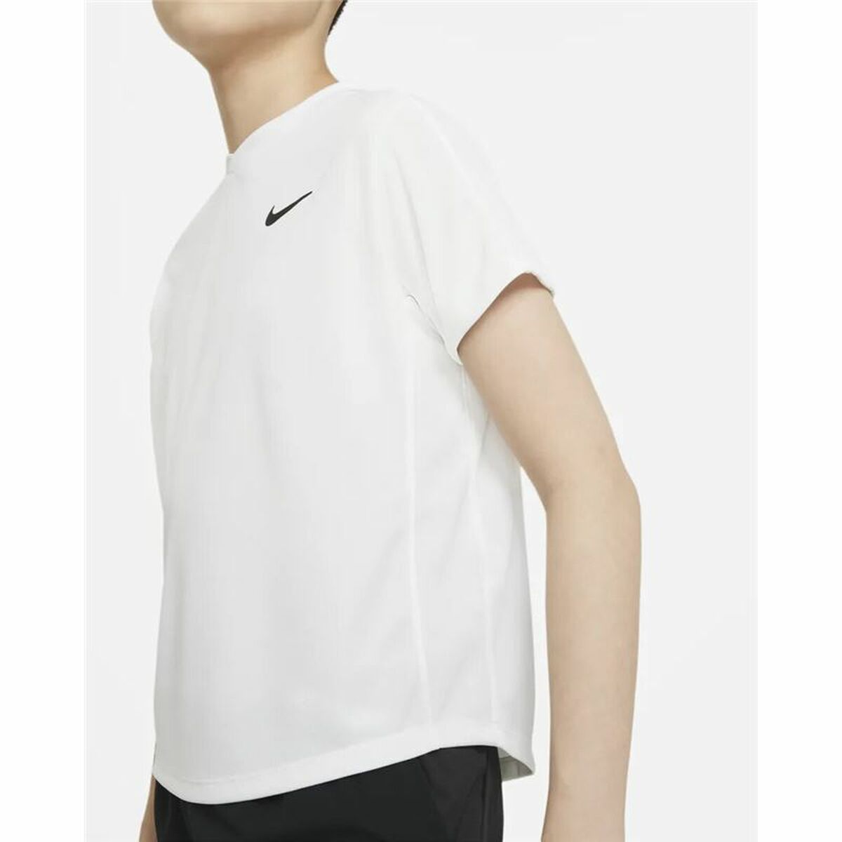 Barn T-shirt med kortärm Nike Court Dri-FIT Victory Vit - 3