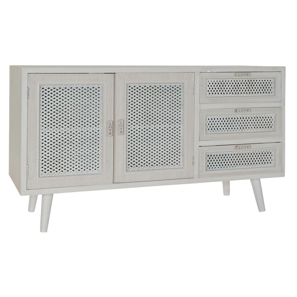 Skänk DKD Home Decor   Vit Trä Trä MDF 110 x 41 x 64 cm