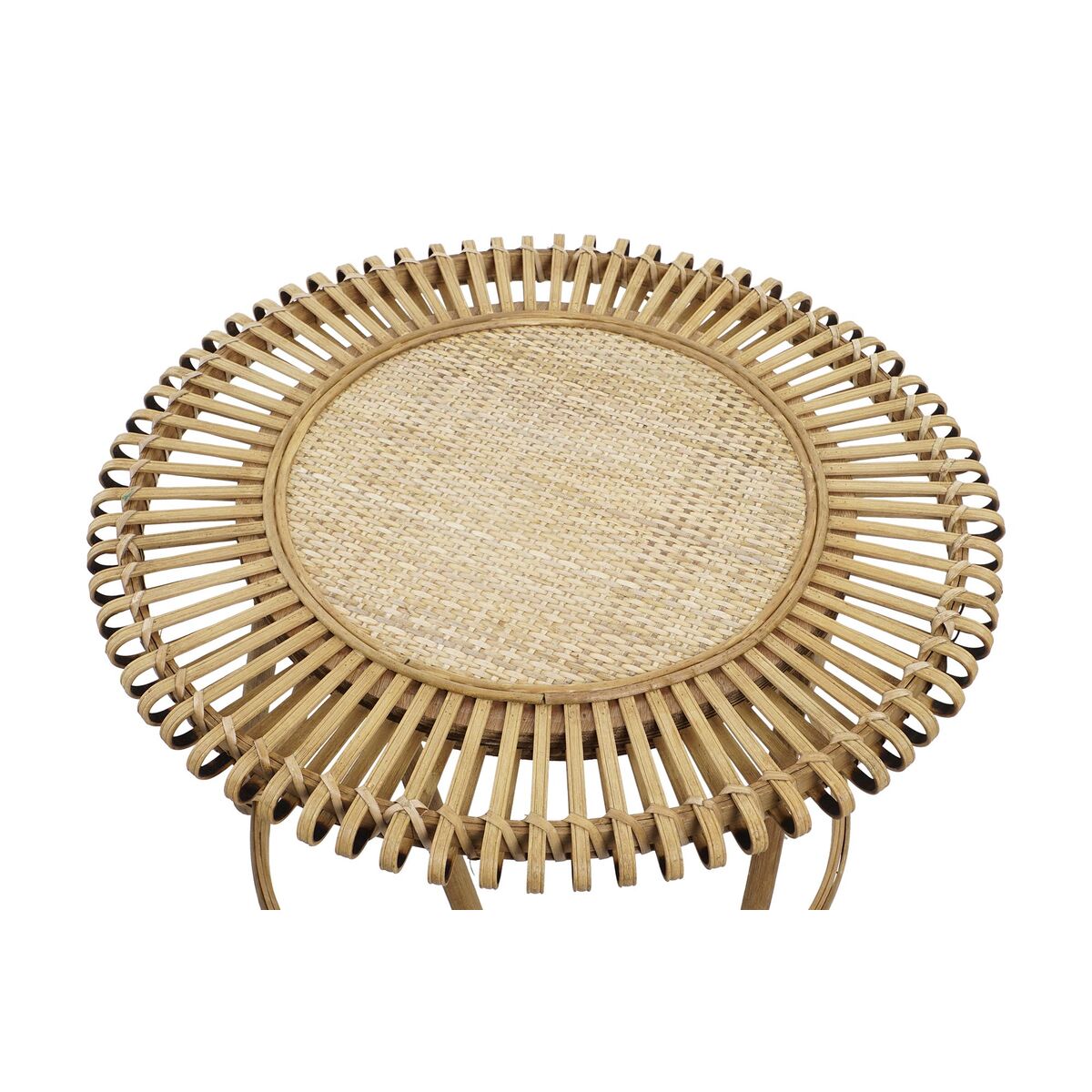 2-bordsset DKD Home Decor Ljusbrun 80 x 80 x 47 cm 80 x 80 x 45,5 cm - 2