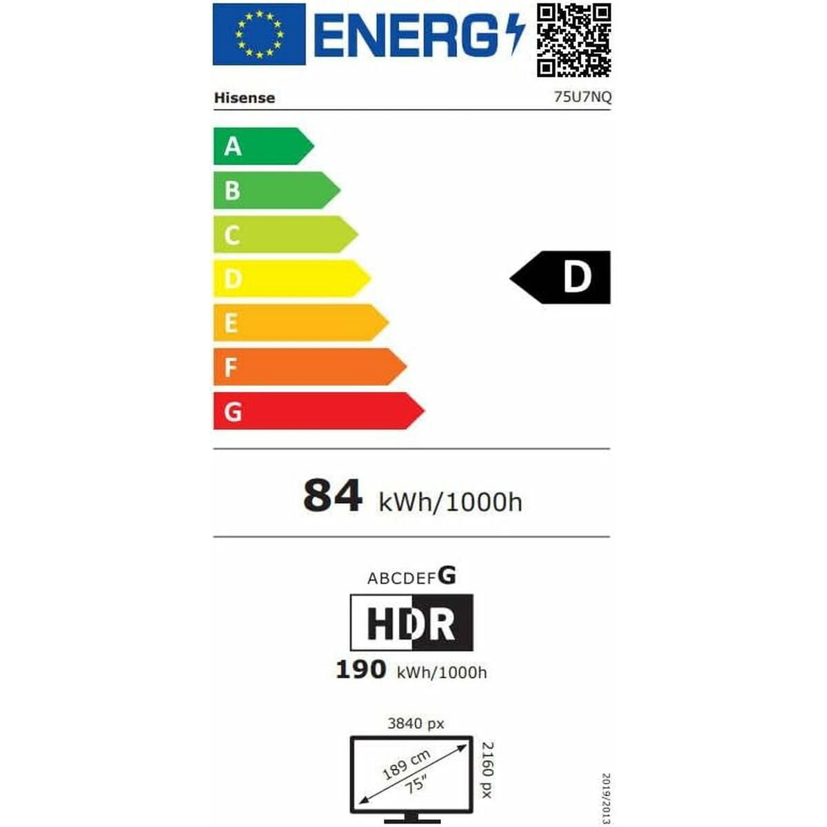 Smart TV Hisense 75E7NQ 4K Ultra HD HDR QLED 75" - 3