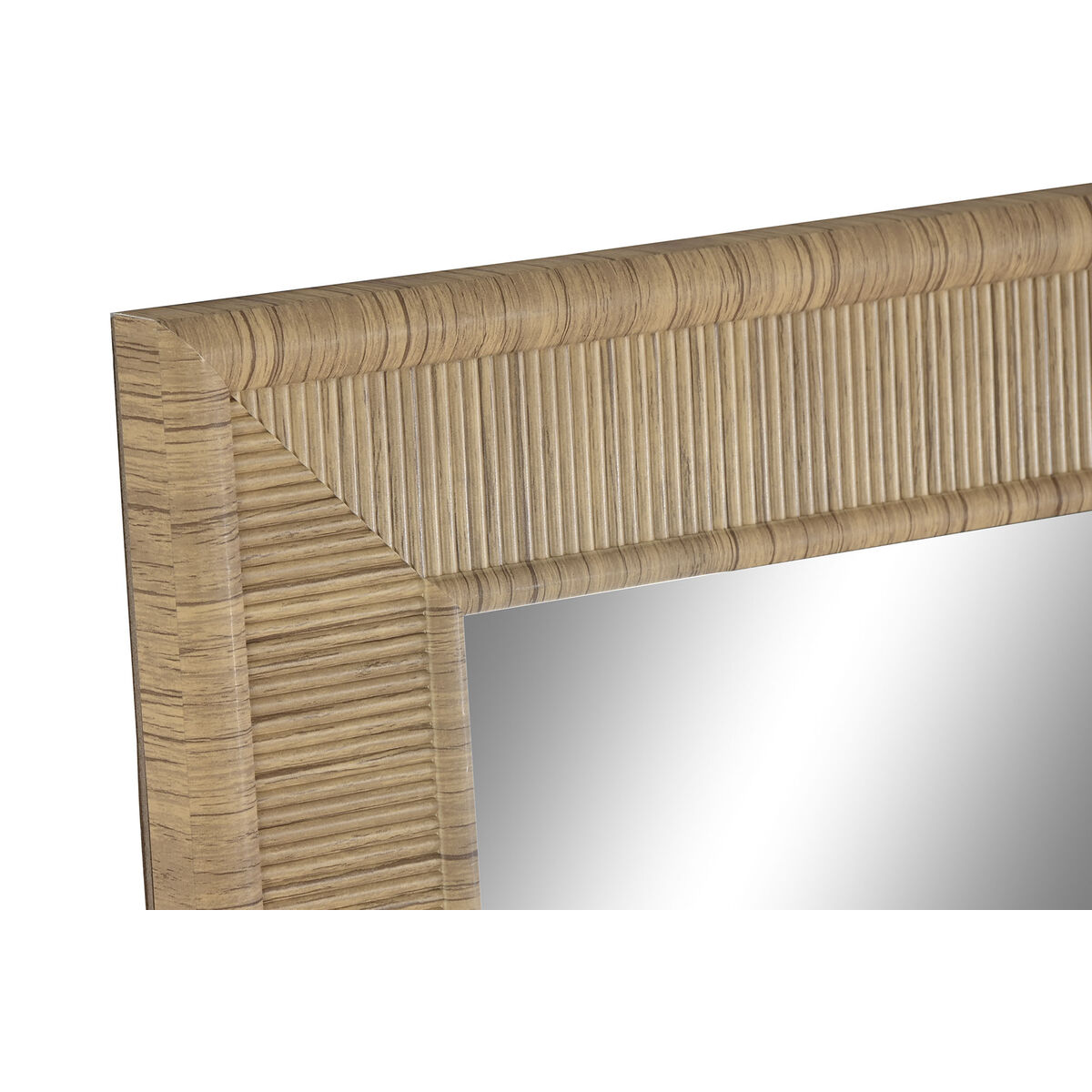 Väggspegel Home ESPRIT Beige Naturell 74 X 2 X 162 cm (2 antal) - 2