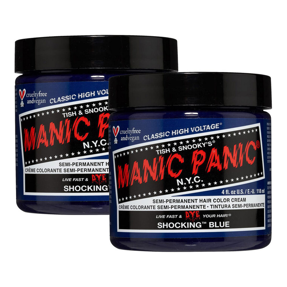 Permanent färg Classic Manic Panic ?HCR 11028 Shocking Blue (118 ml) - 2