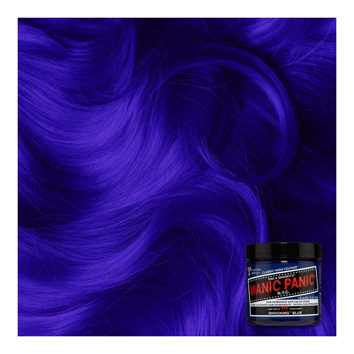Permanent färg Classic Manic Panic ?HCR 11028 Shocking Blue (118 ml) - 4