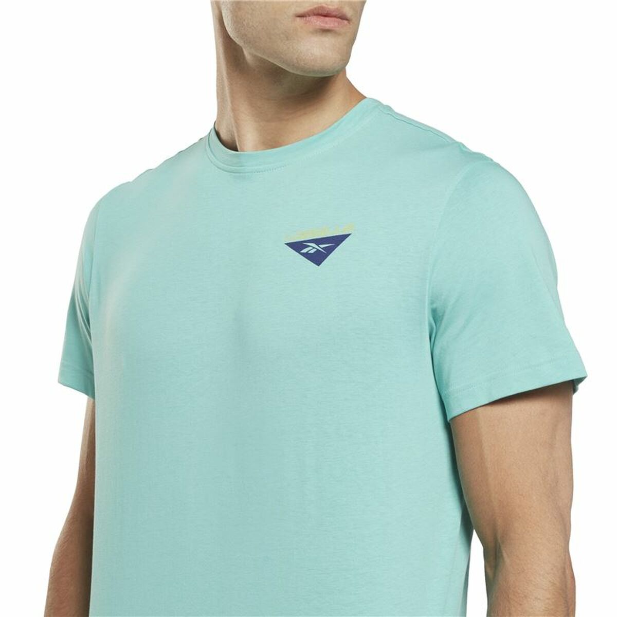 T-shirt med kortärm Herr Reebok Graphic Les Mills® Aquamarine - 2