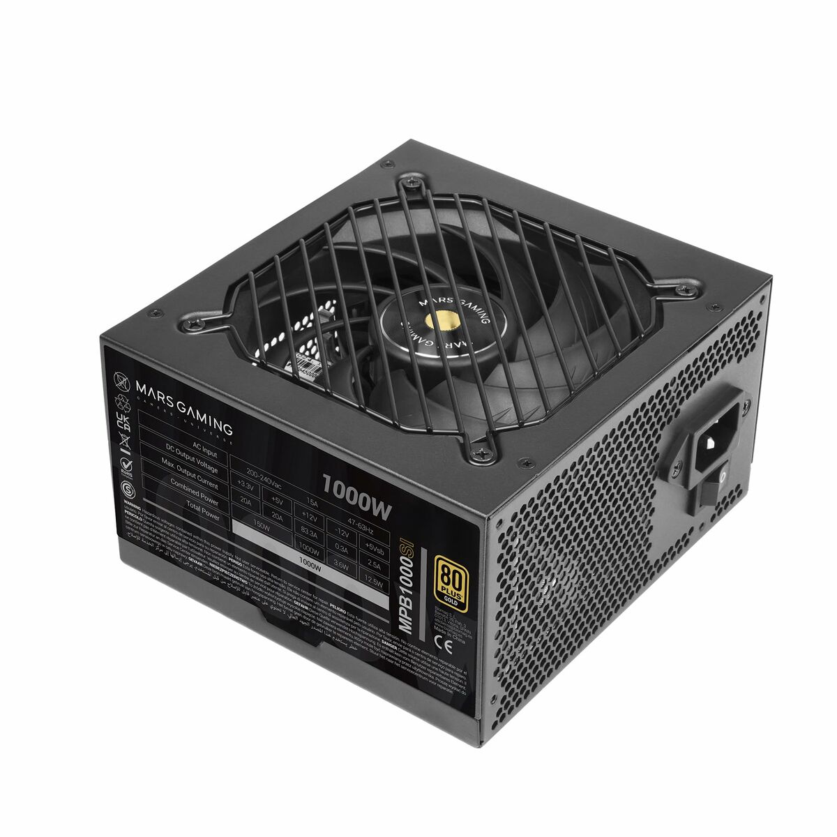 Strömtillförsel Mars Gaming MPB1000SI ATX 1000 W 80 Plus Gold
