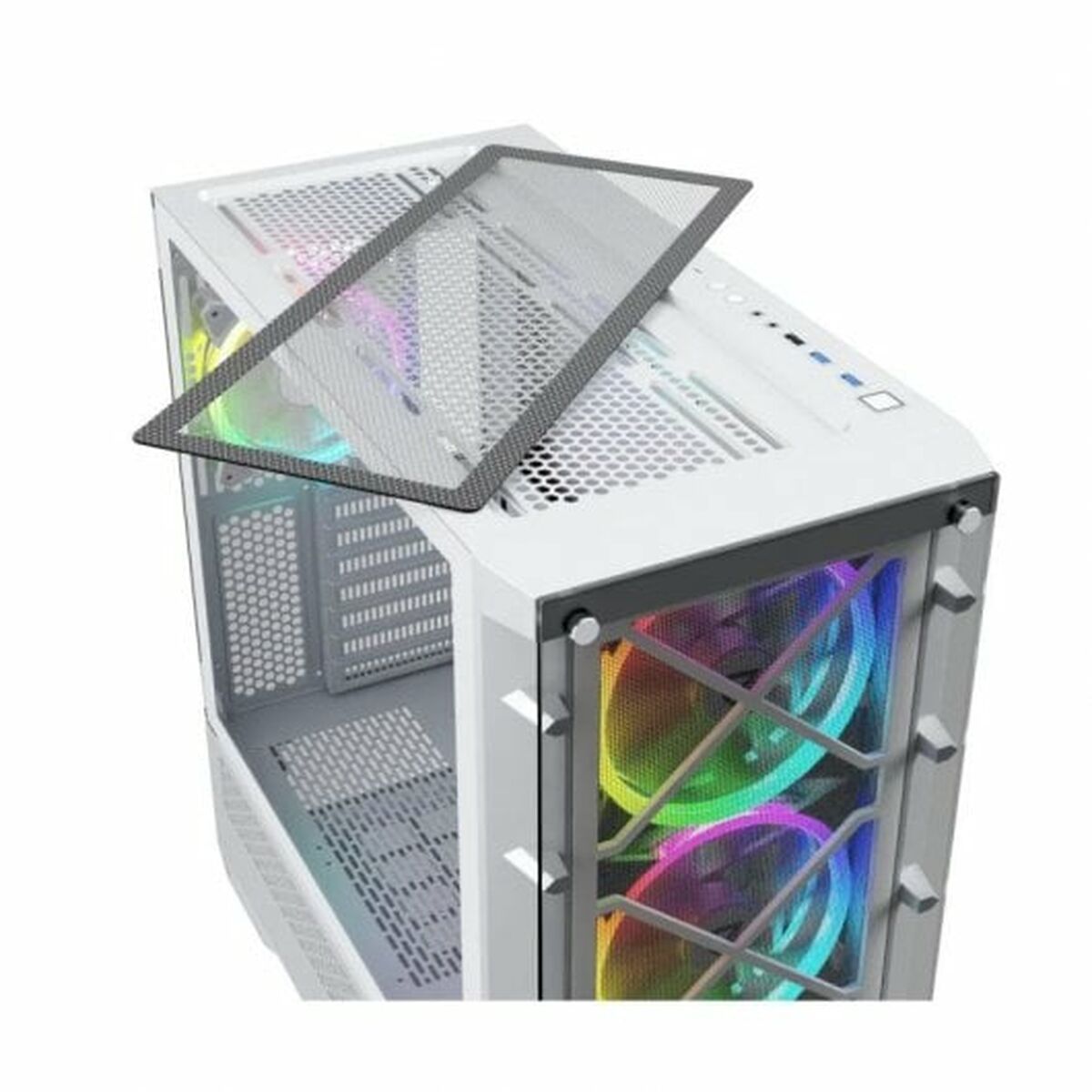 ATX Semitorn Nfortec Draco X White Vit - 7