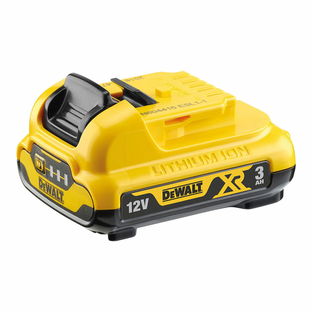 Laddningsbart lithiumbatteri Dewalt dcb124-xj Laddningsbart lithiumbatteri 12 V
