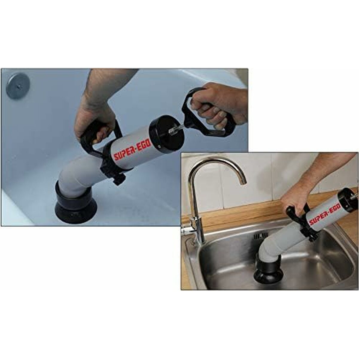 Pneumatisk rensare Super Ego seh000200 Grå 1,3 L - 4