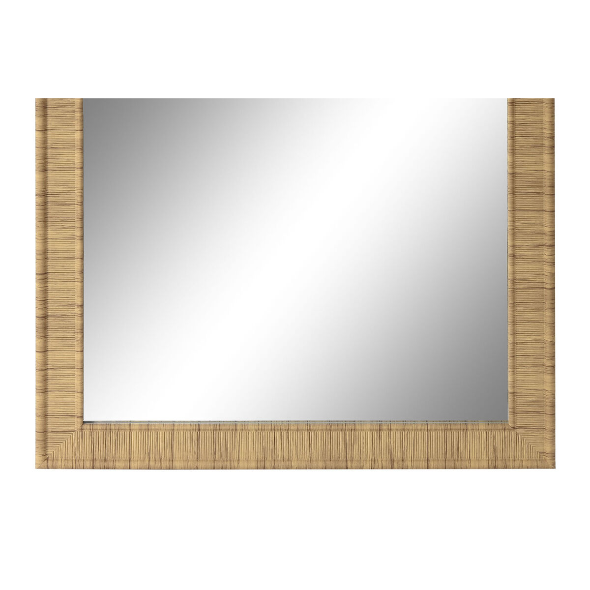 Väggspegel Home ESPRIT Brun Beige Grå Naturell 35 x 2 x 125 cm (4 antal) - 4