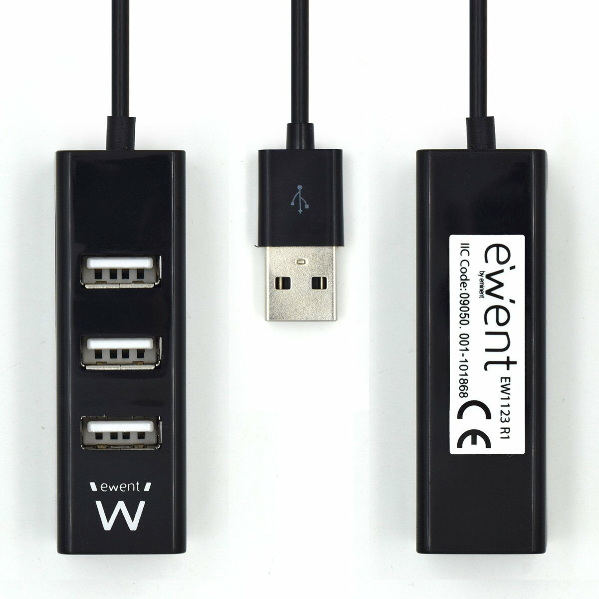 USB-HUB Ewent EW1123 Svart - 3