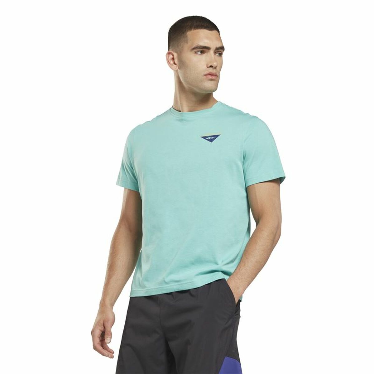 T-shirt med kortärm Herr Reebok Graphic Les Mills® Aquamarine - 6