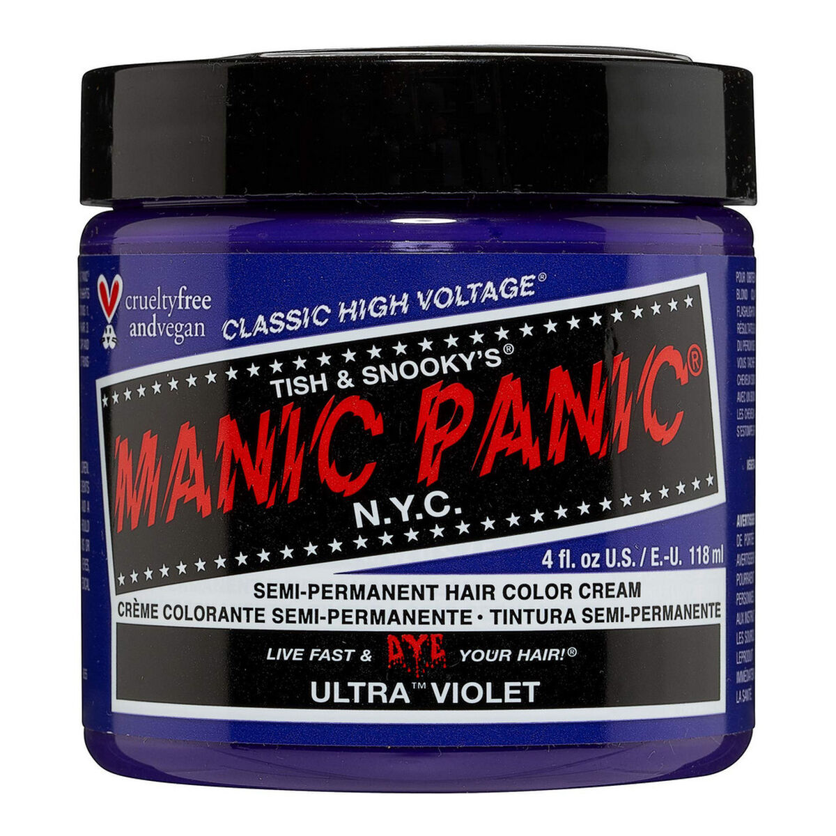 Permanent färg Classic Manic Panic Ultra Violet (118 ml)