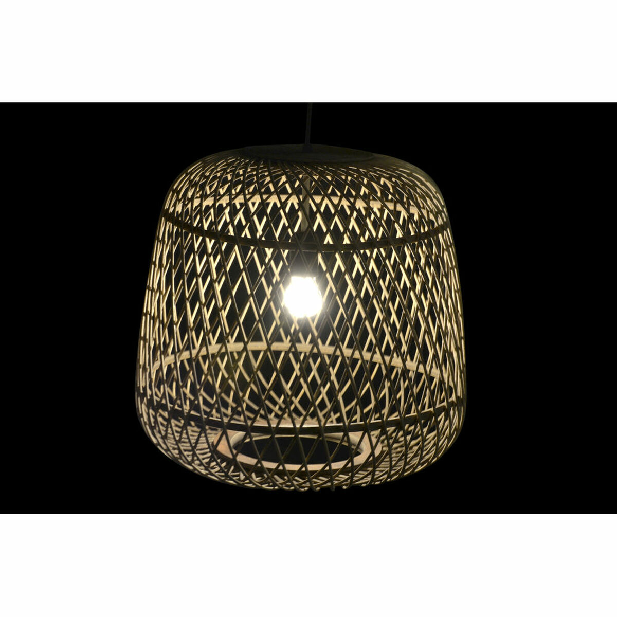 Taklampa DKD Home Decor Ljusbrun Rattan (44 x 44 x 41 cm) - 4