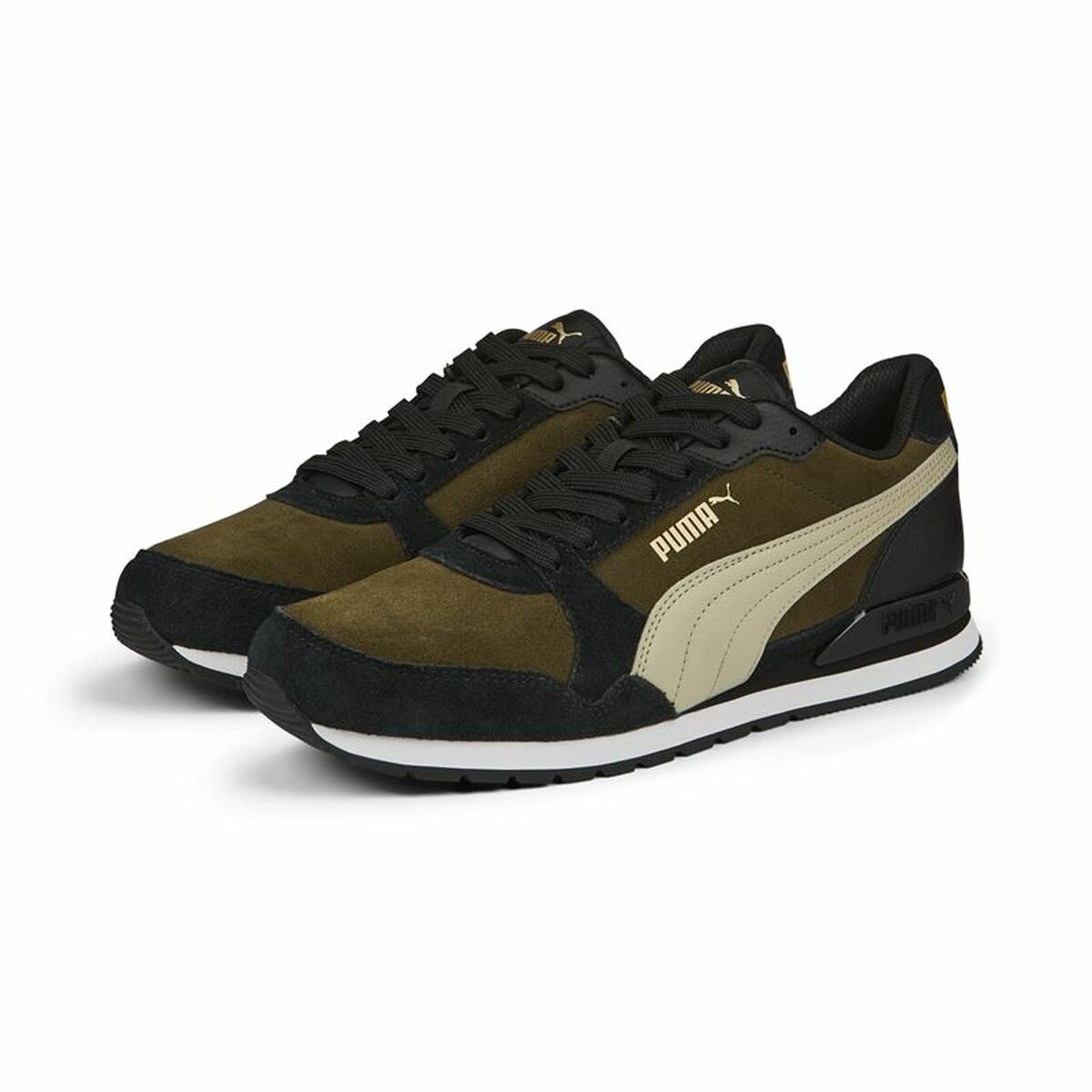 Löparskor, Vuxna Puma ST Runner v3 SD Svart Oliv Män - 3