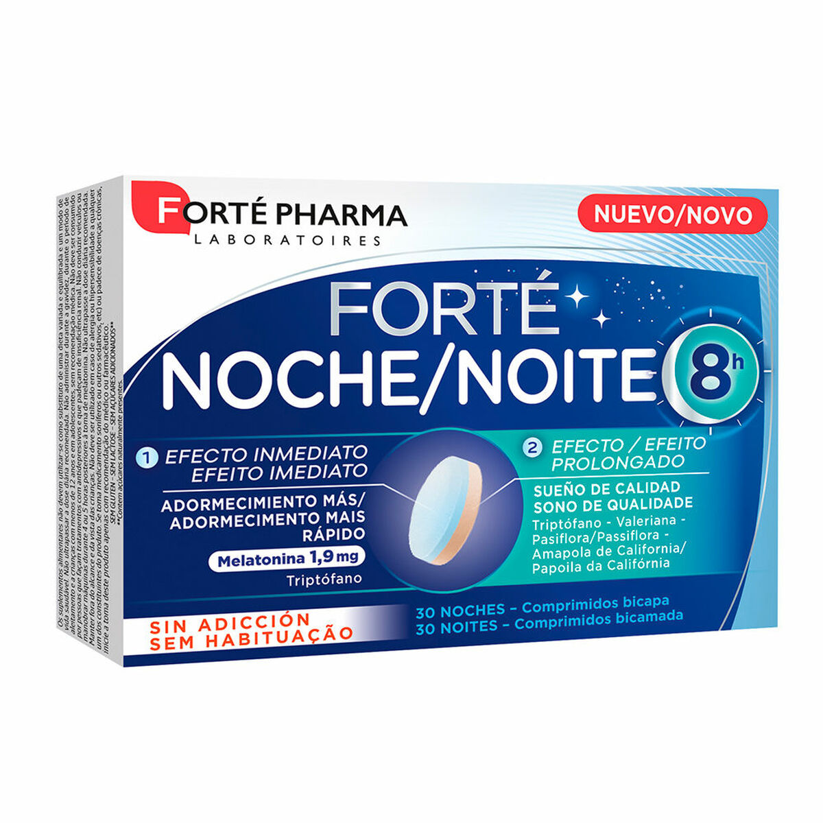 Kosttillskott för sömnproblem Forté Pharma Forté Noche H Melatonin 30 antal