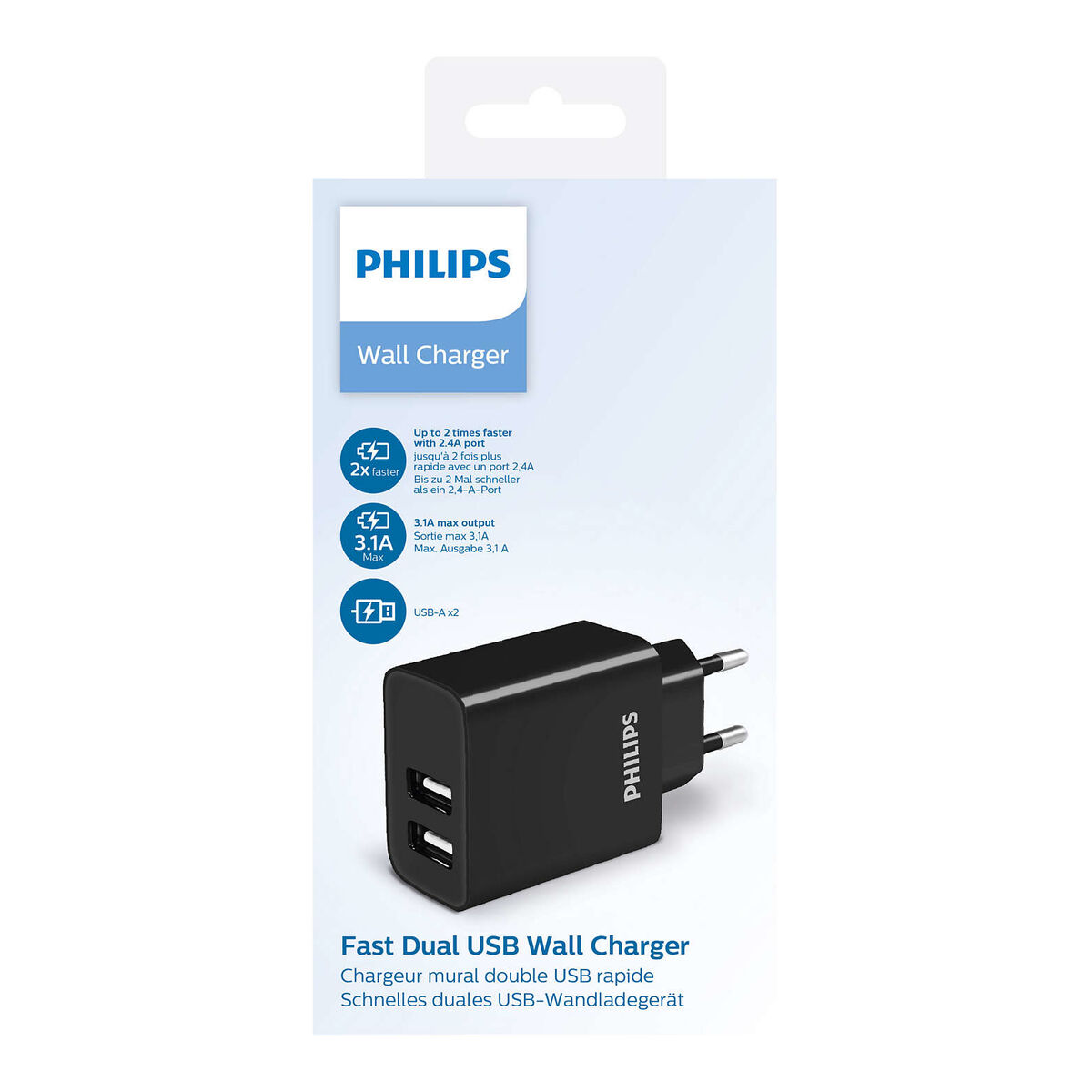 Väggladdare Philips DLP2610/12 15 W Svart (1 antal) - 2