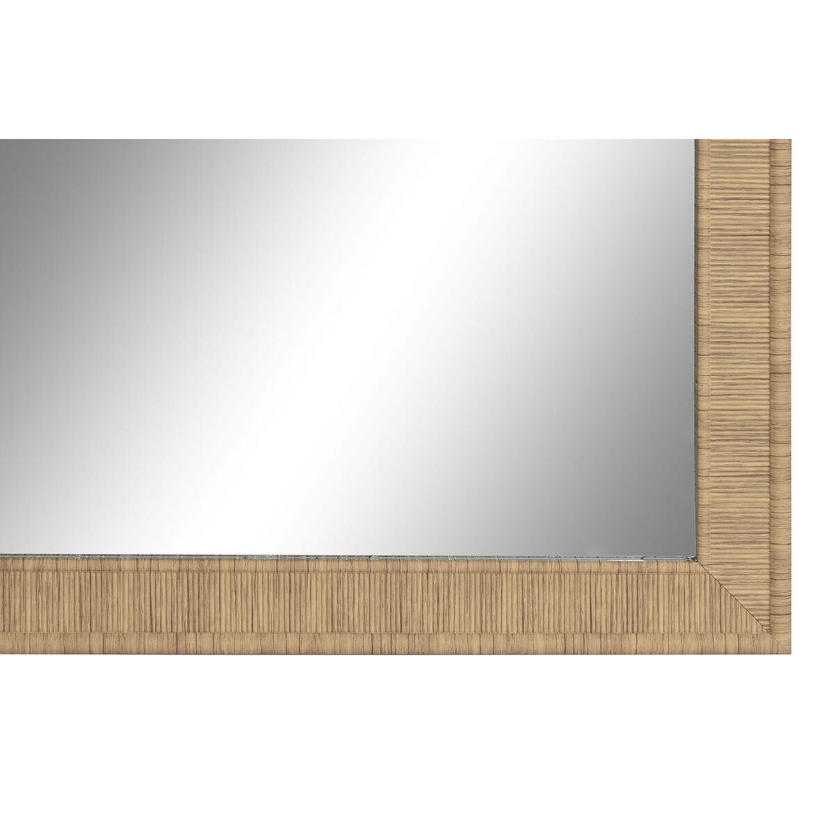 Väggspegel Home ESPRIT Brun Naturell Scandi 93,5 X 2,5 X 134 cm (2 antal) - 3
