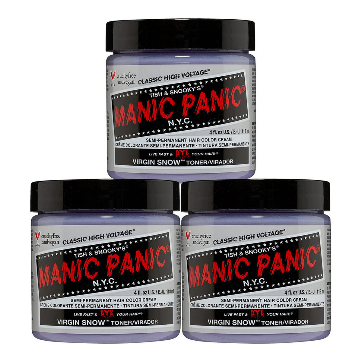 Permanent färg Classic Manic Panic Virgin Snow (118 ml) - 2