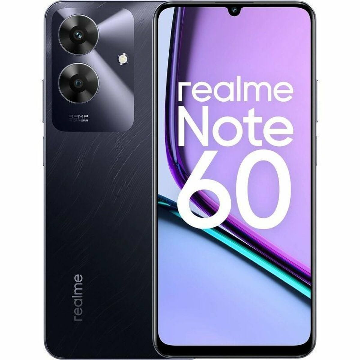 Smartphone Realme Note 60 Octa Core 6 GB RAM 128 GB Svart