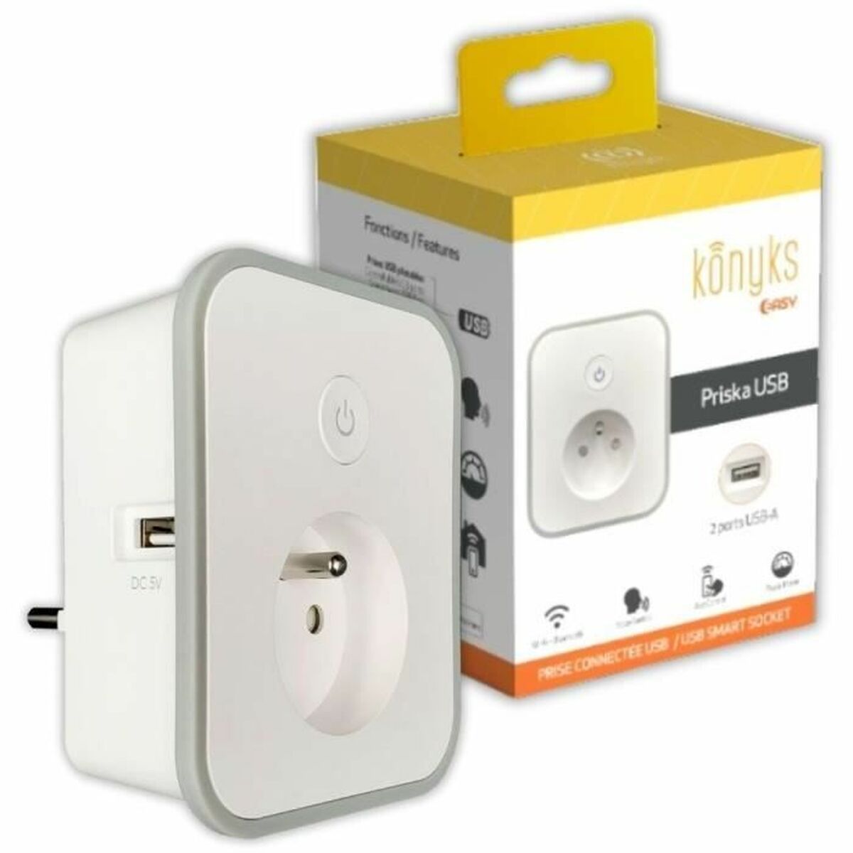 Kontakt med förbrukningsmätare Konyks Priska Bluetooth Wi-Fi 16 A