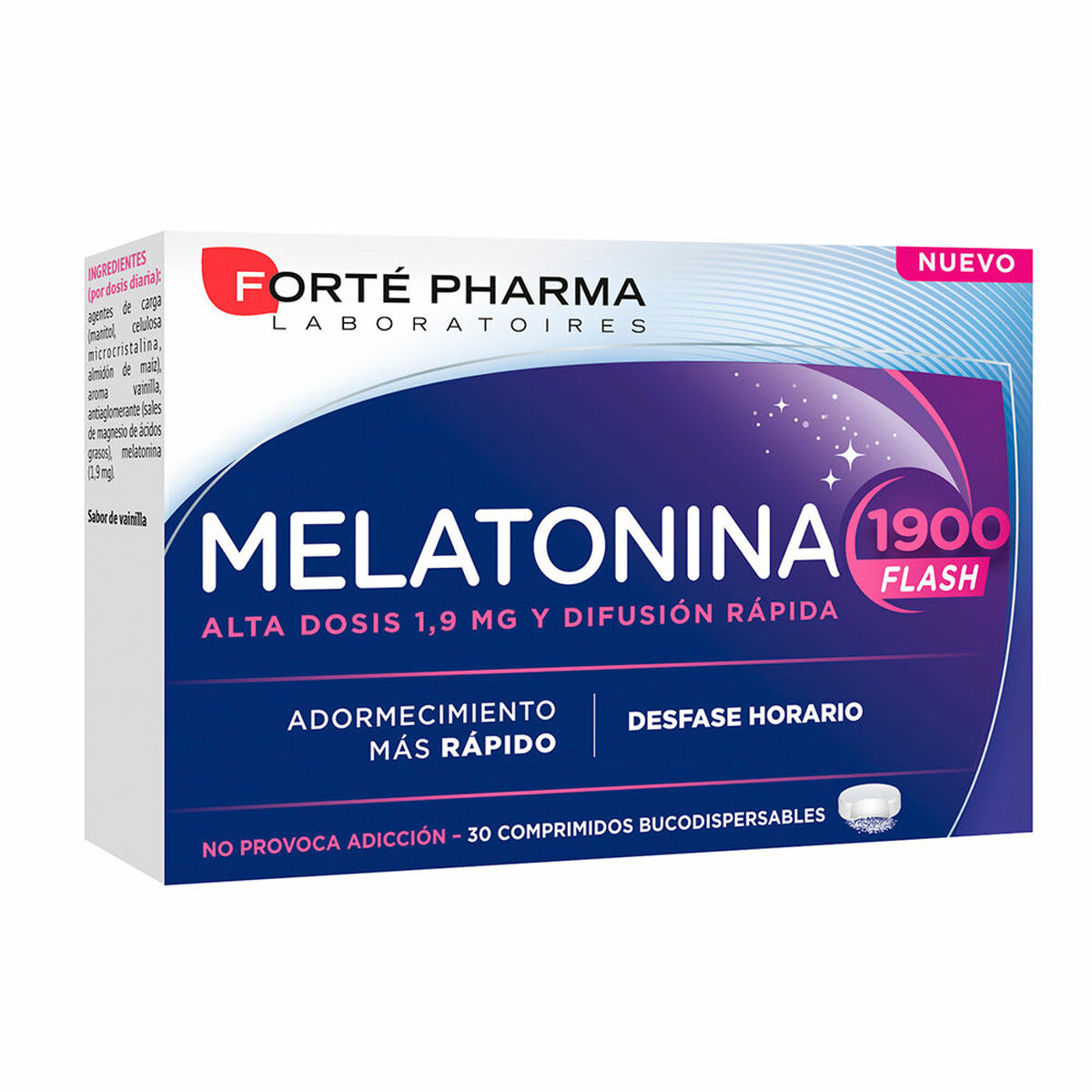 Kosttillskott för sömnproblem Forté Pharma Melatonina Melatonin 30 antal