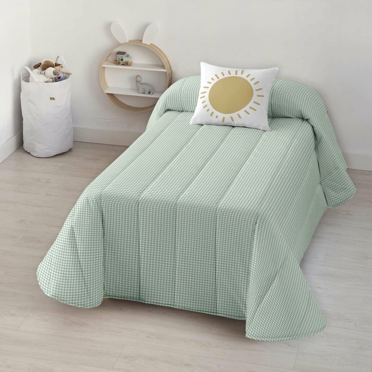 Sängöverdrag Kids&Cotton Vichy Mint