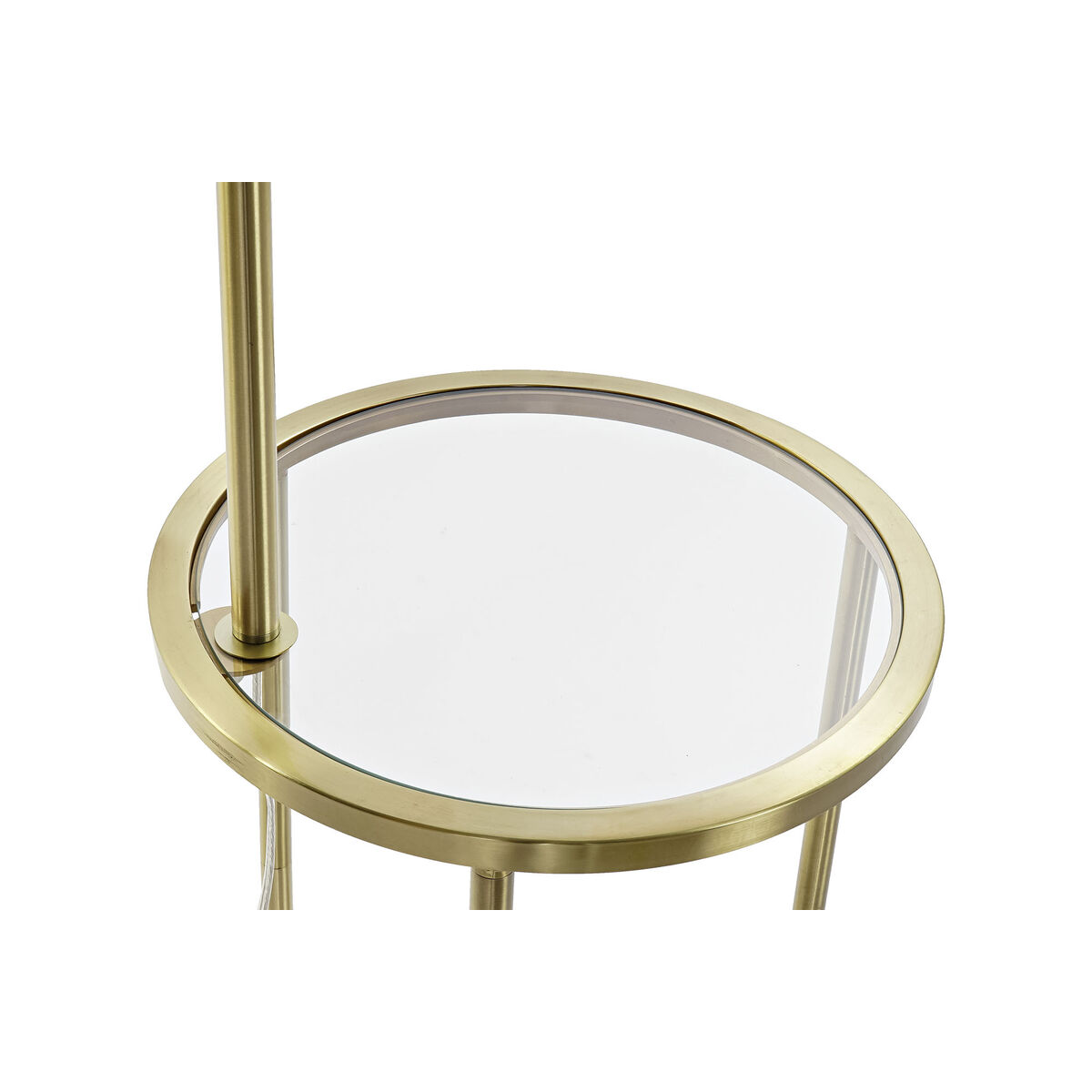 Golvlampa DKD Home Decor 43,5 x 40 x 154 cm Gyllene Metall Vit 220 V 50 W - 3