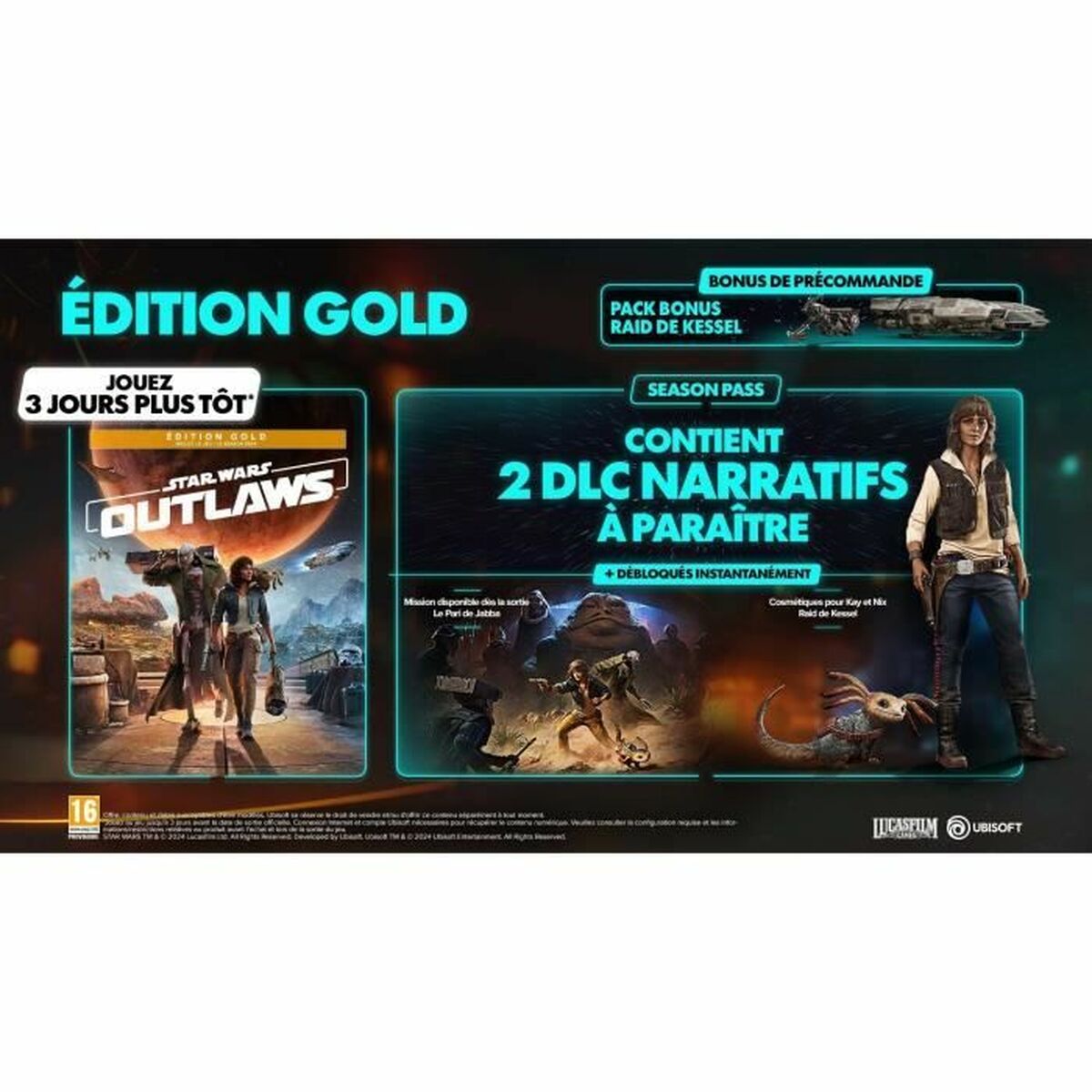 PlayStation 5 Videospel Ubisoft Star Wars : Outlaws - Gold Edition - 2