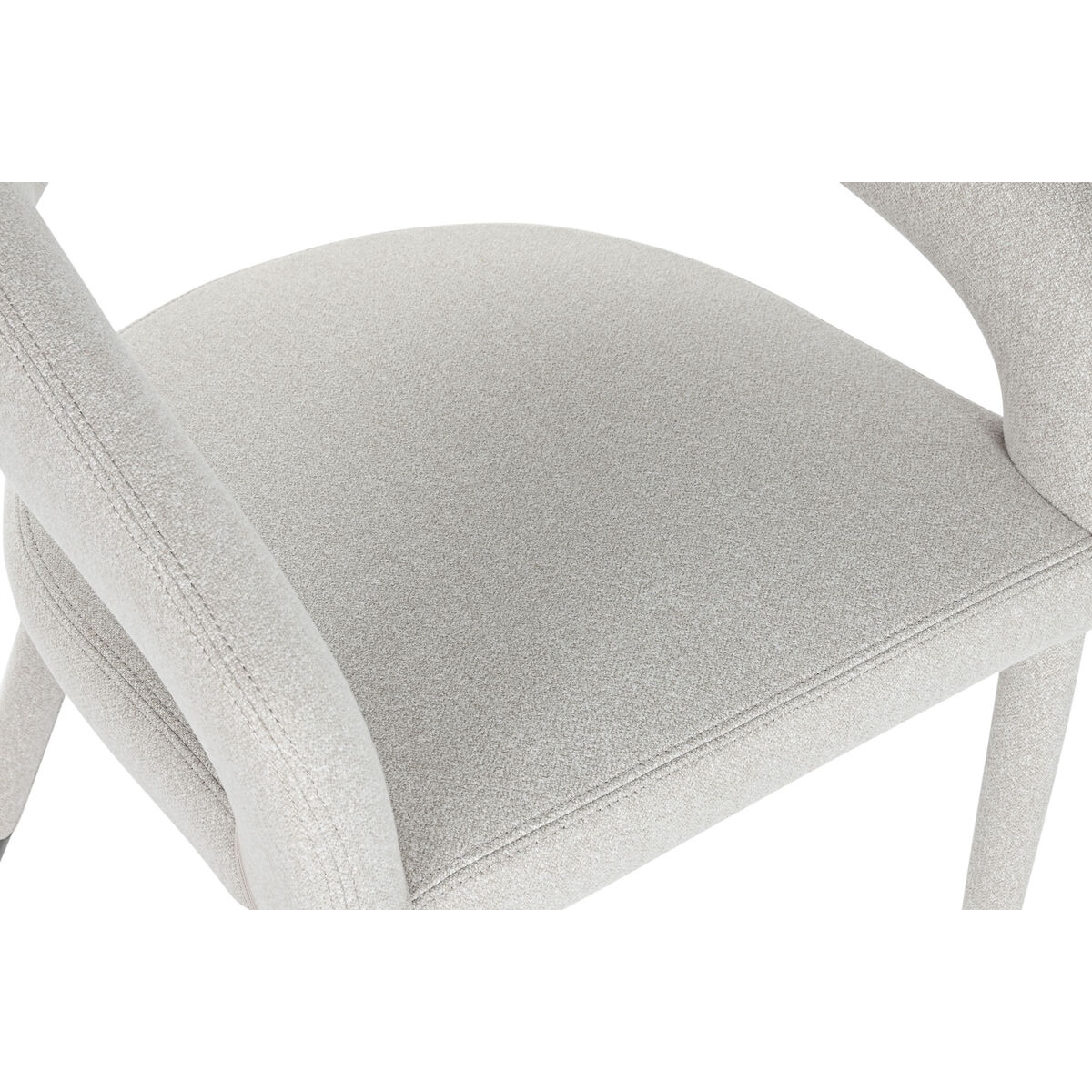 Matsalsstol Home ESPRIT Beige Polyester Metall 57,5 X 60 X 81 cm - 2
