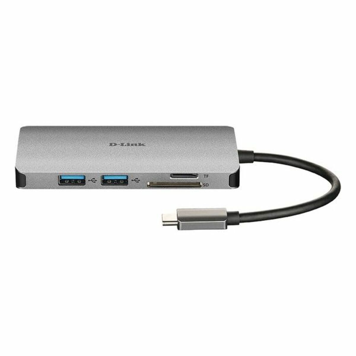 USB-HUB C D-Link DUB-M810 Silvrig - 2
