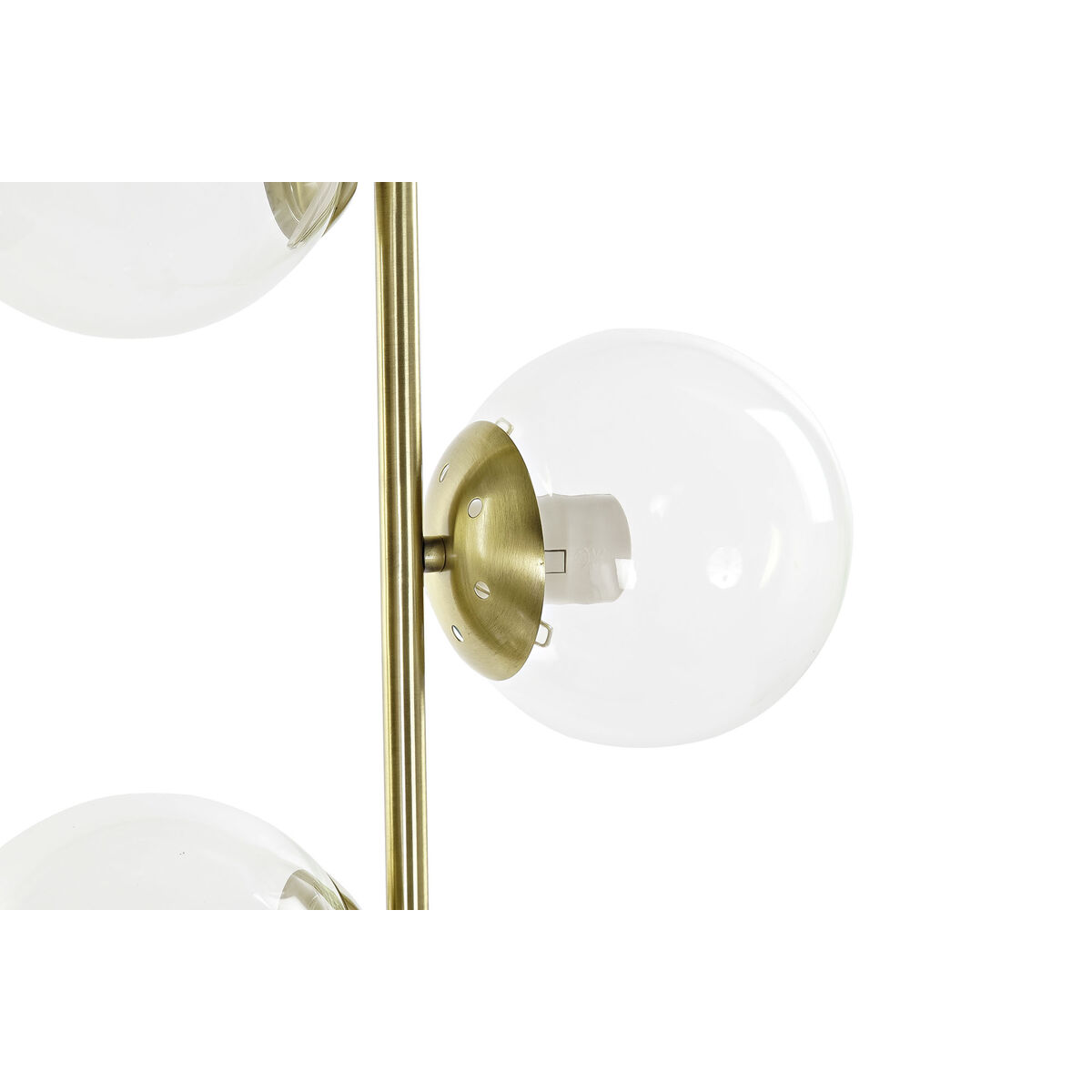 Golvlampa DKD Home Decor 35 x 25 x 167 cm Glas Gyllene Metall Transparent 220 V 50 W - 4