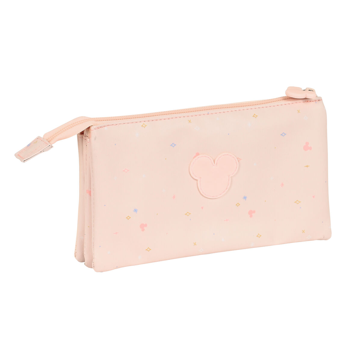 Tredubbel Carry-all Minnie Mouse Ljusrosa 22 x 12 x 3 cm - 2