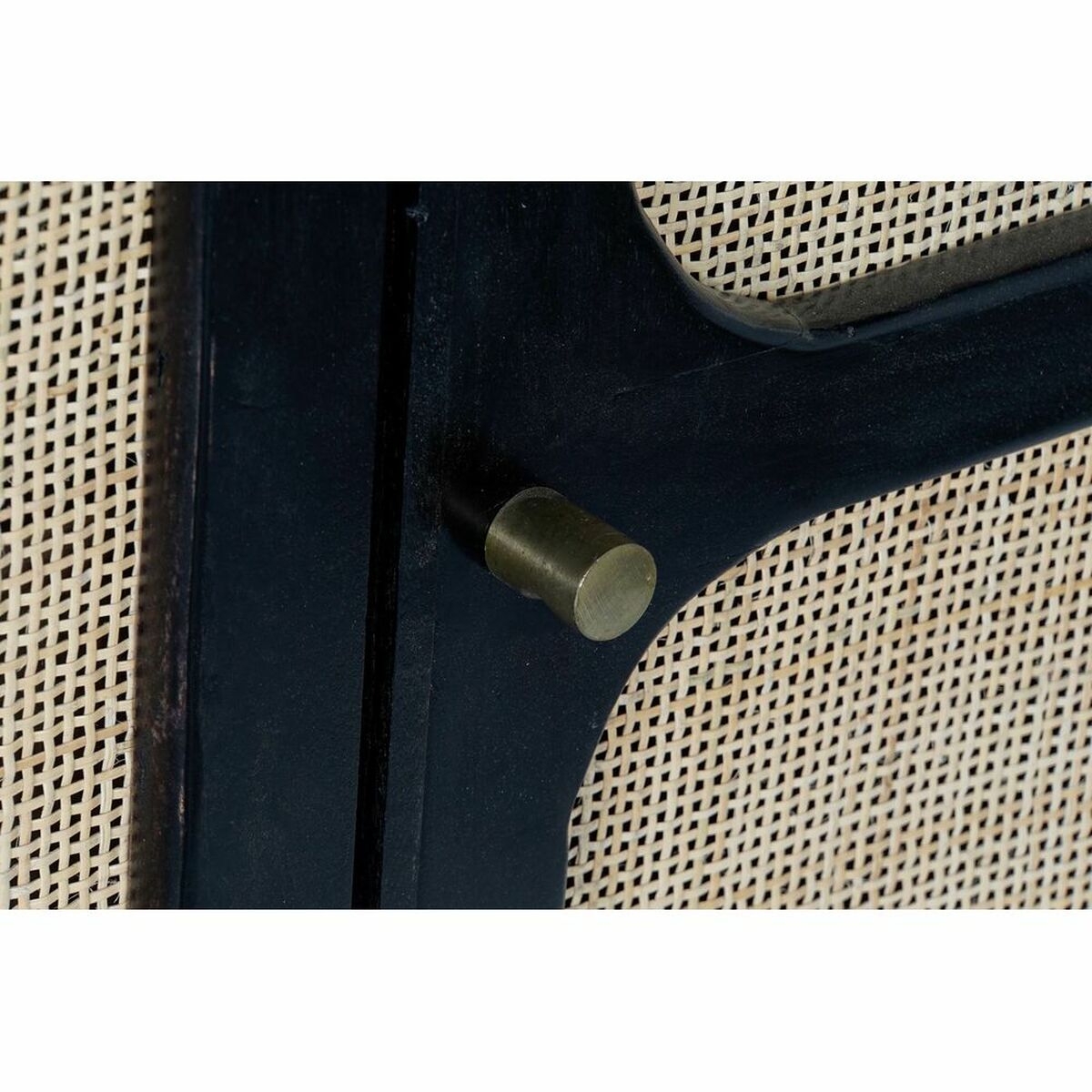 Skänk DKD Home Decor Svart Gyllene Naturell Rattan Mangoträ 150 x 40 x 78 cm - 20