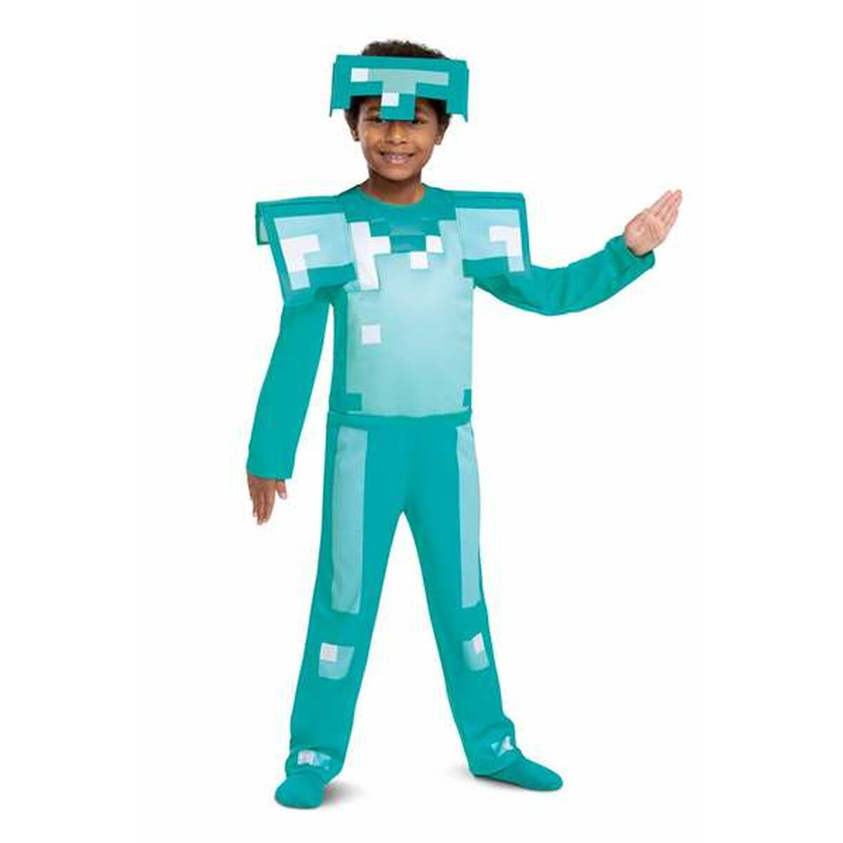 Maskeraddräkt för barn Minecraft Armor Diamond 2 Delar