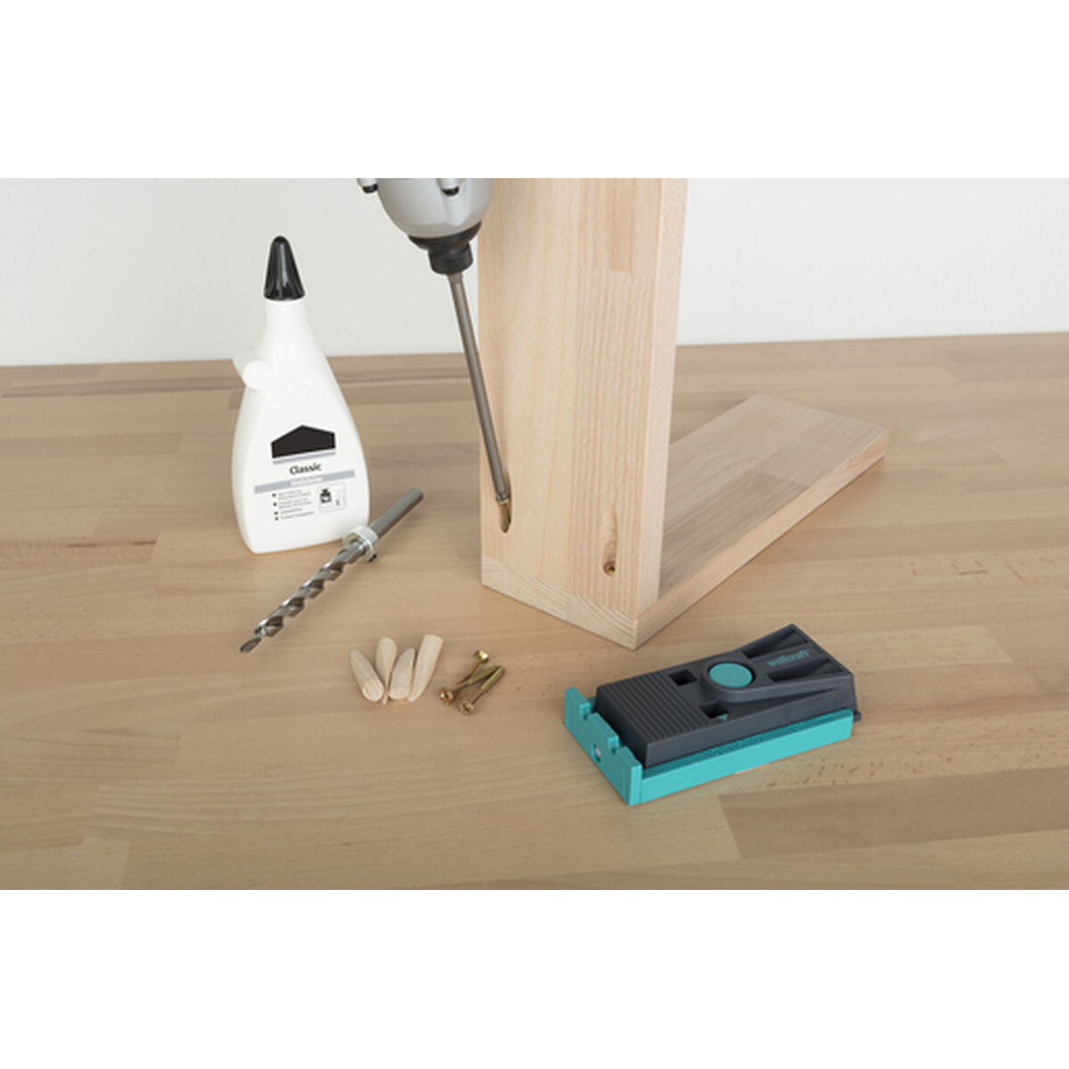 Wood assembly kit Wolfcraft undercover-jig PZ 4642000 55 Delar - 2