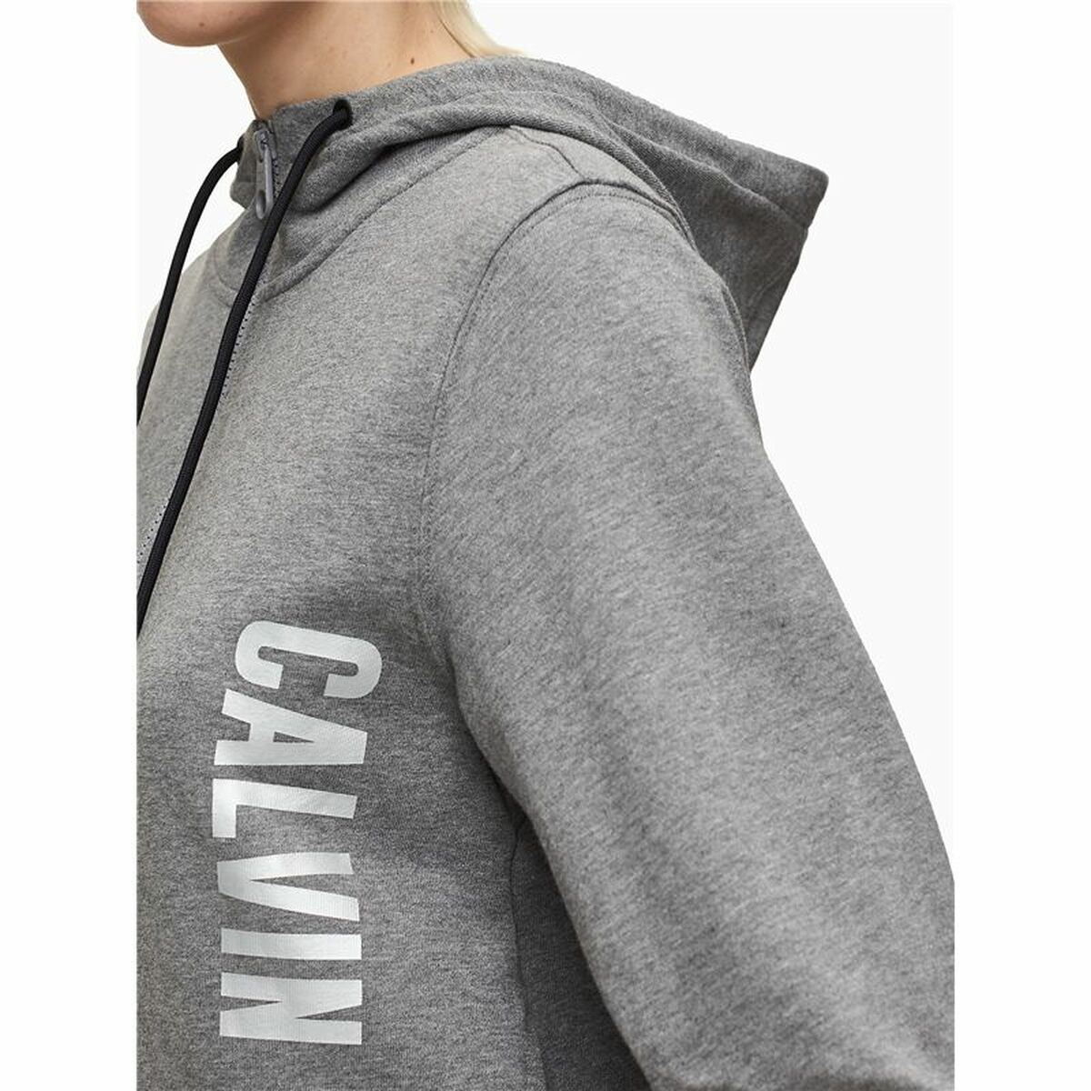 Sportjacka, Dam Calvin Klein Full Zip Mörkgrå - 5