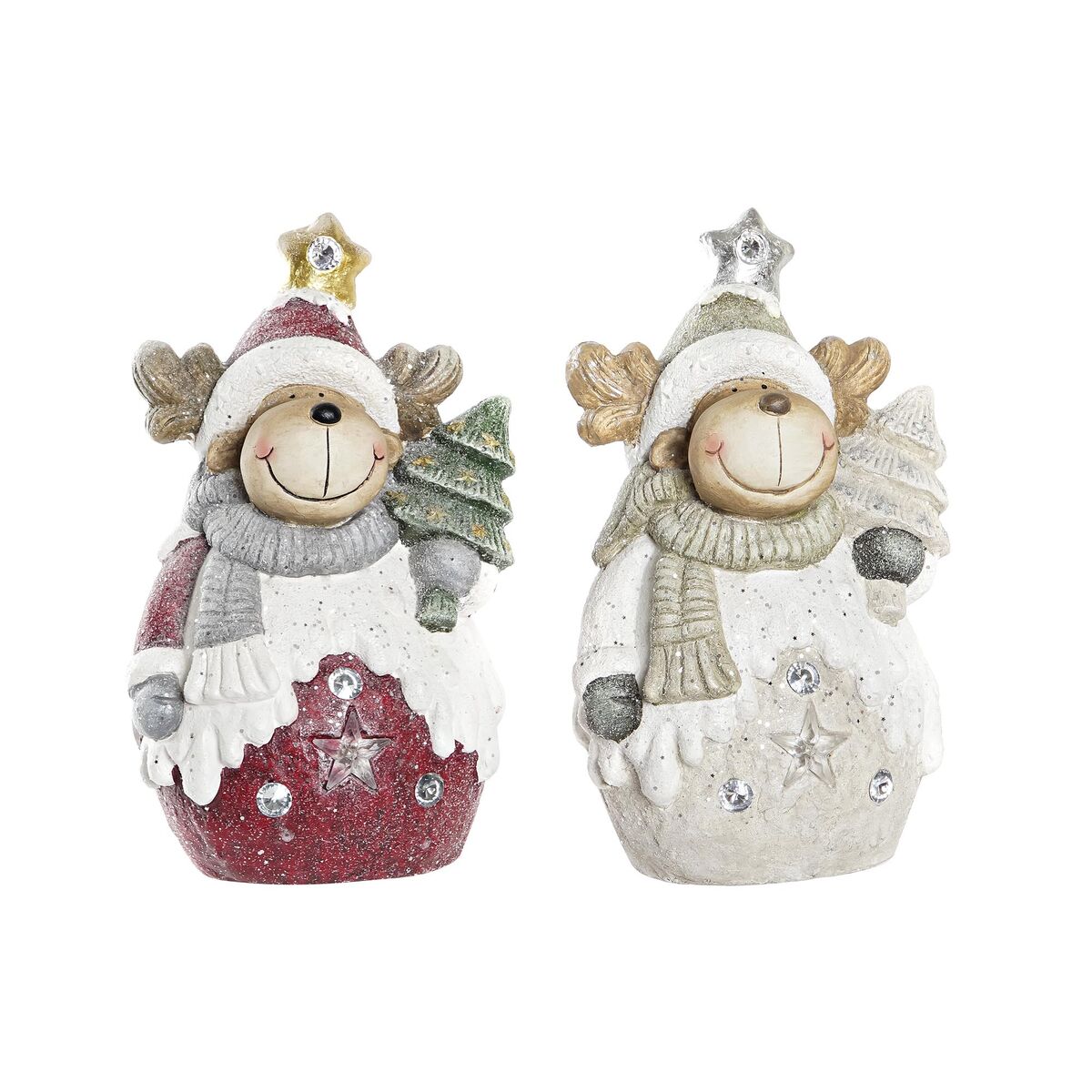 Julgranskula DKD Home Decor Ren Magnesium (24 x 17 x 39 cm) (2 antal)