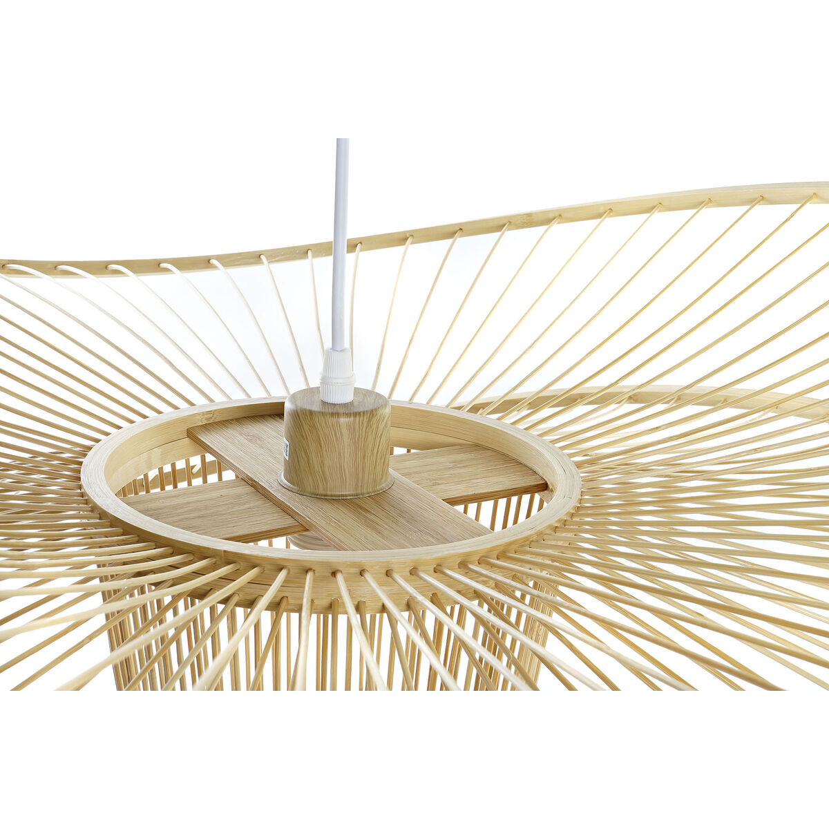 Taklampa DKD Home Decor Naturell Bambu 50 W 80 x 80 x 29 cm - 2