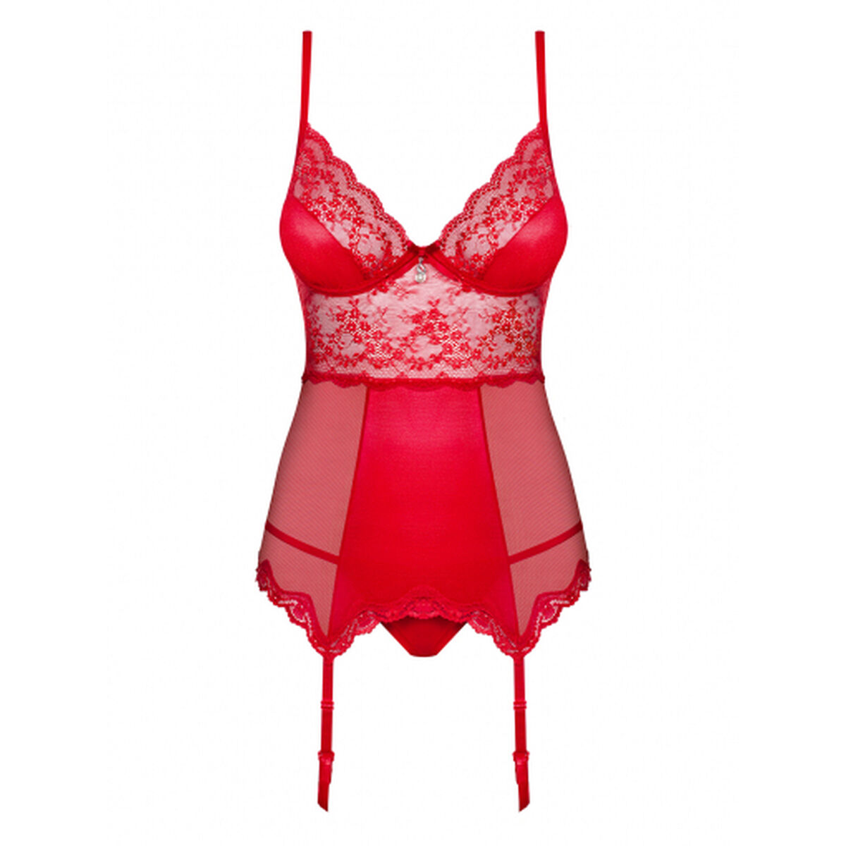 Lovica Trikåer Corset Obsessive OB3360 Röd S/M