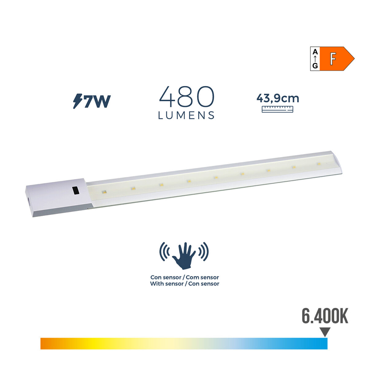 LED Tub EDM 31678 A F 7 W 480 Lm LED (6500 K) (6400 K) - 7