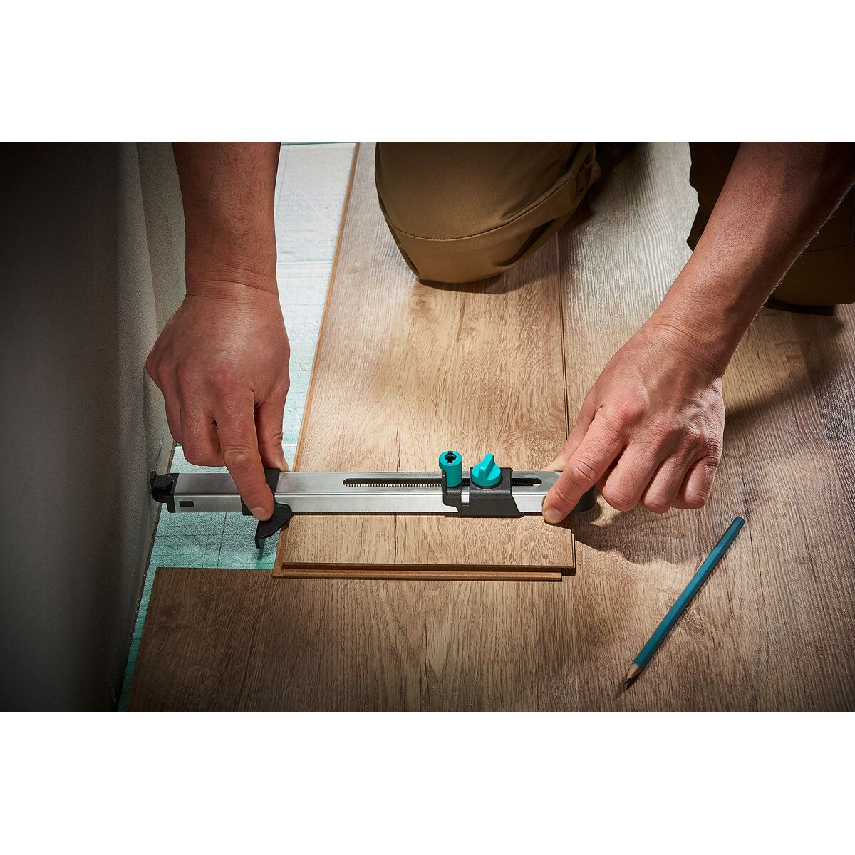 Set för justering av laminat- och designgolv Wolfcraft 6976000 - 5