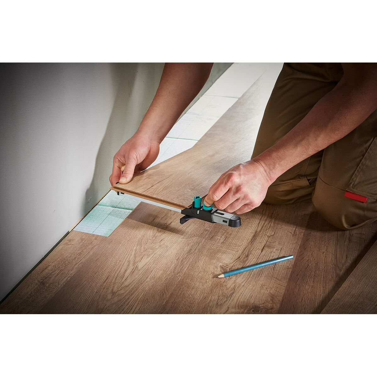 Set för justering av laminat- och designgolv Wolfcraft 6976000 - 6
