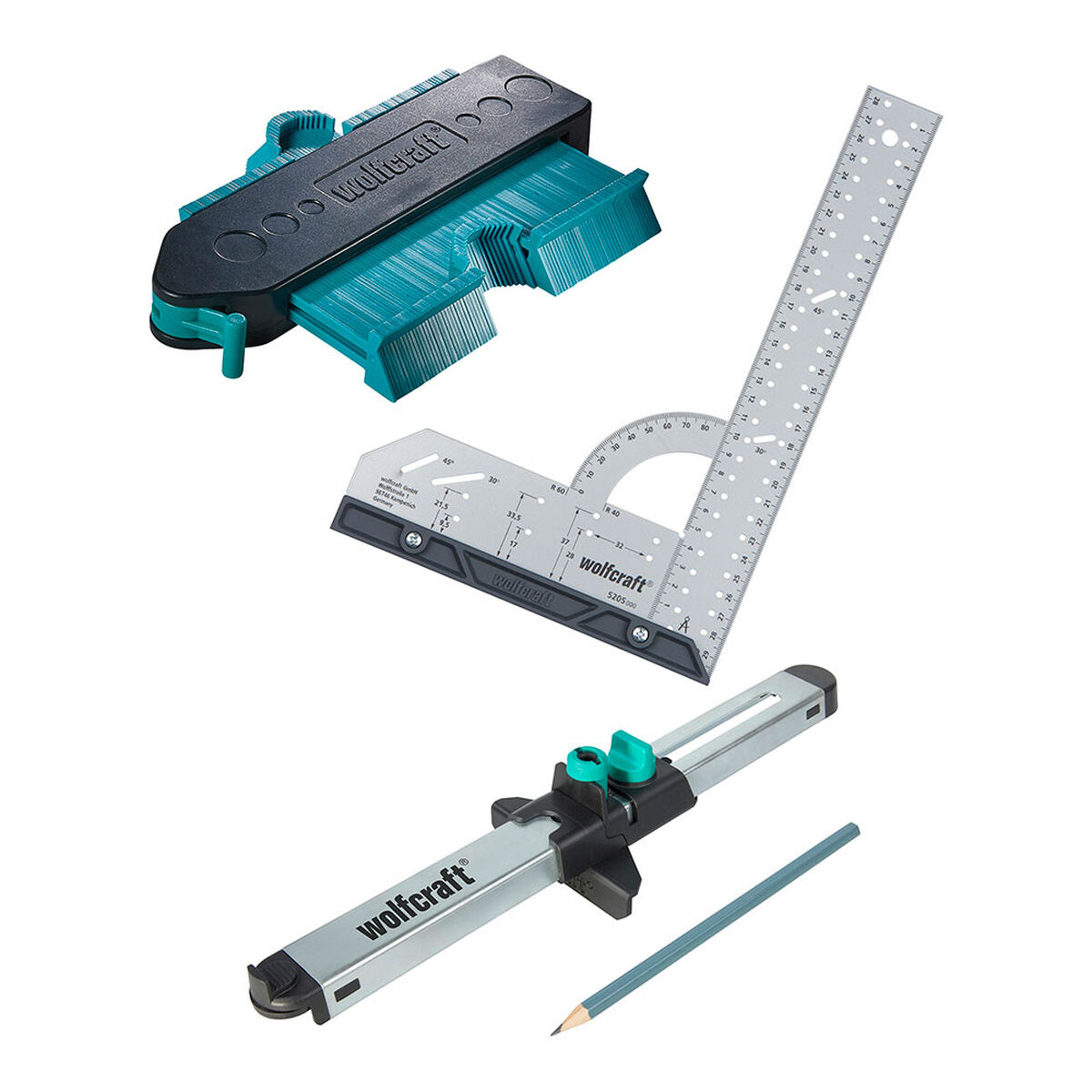 Set för justering av laminat- och designgolv Wolfcraft 6976000